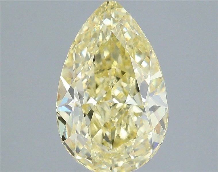 Loose Diamond - PEAR 2.03ct Fancy Intense Yellow VS1: Loose Diamond - PEAR 2.03ct Fancy Intense Yellow VS1 Source: This is a real non-mined Diamond that has been grown in a lab Shape: PEAR Carats: 2.03 Color: Fancy Intense Yellow Certification: IGI Video