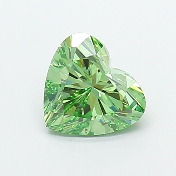 Loose Diamond - HEART 1.08ct Fancy Vivid Green VVS2: Loose Diamond - HEART 1.08ct Fancy Vivid Green VVS2 Source: This is a real non-mined Diamond that has been grown in a lab Shape: HEART Carats: 1.08 Color: Fancy Vivid Green Certification: IGI Video: