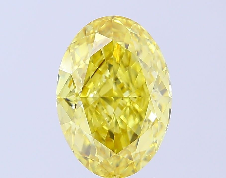 Loose Diamond - OVAL 4.02ct Fancy Vivid Yellow VVS2: Loose Diamond - OVAL 4.02ct Fancy Vivid Yellow VVS2 Source: This is a real non-mined Diamond that has been grown in a lab Shape: OVAL Carats: 4.02 Color: Fancy Vivid Yellow Certification: IGI Video:
