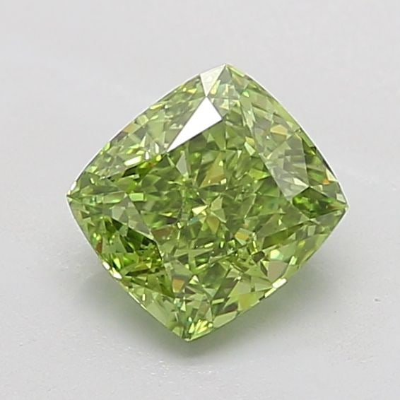Loose Diamond - CUSHION MODIFIED 1.58ct Fancy Vivid Green VS1: Loose Diamond - CUSHION MODIFIED 1.58ct Fancy Vivid Green VS1 Source: This is a real non-mined Diamond that has been grown in a lab Shape: CUSHION MODIFIED Carats: 1.58 Color: Fancy Vivid Green Certif