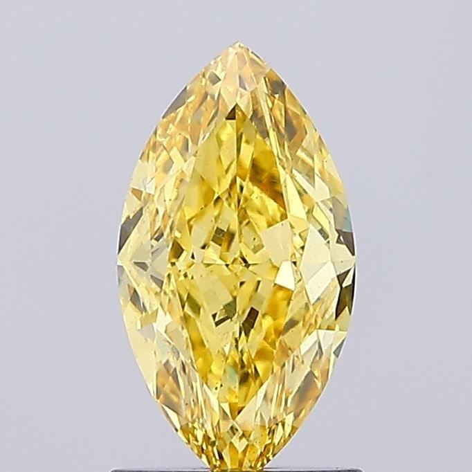 Loose Diamond - MARQUISE 1.3ct Fancy Intense Yellow VS1: Loose Diamond - MARQUISE 1.3ct Fancy Intense Yellow VS1 Source: This is a real non-mined Diamond that has been grown in a lab Shape: MARQUISE Carats: 1.3 Color: Fancy Intense Yellow Certification: NON