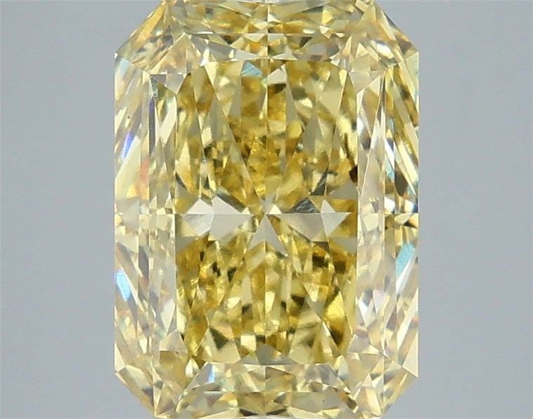 Loose Diamond - RADIANT 4.09ct Fancy Intense Yellow VS1: Loose Diamond - RADIANT 4.09ct Fancy Intense Yellow VS1 Source: This is a real non-mined Diamond that has been grown in a lab Shape: RADIANT Carats: 4.09 Color: Fancy Intense Yellow Certification: IGI