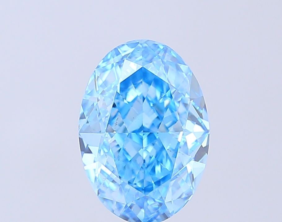 Loose Diamond - OVAL 3.0ct Fancy Vivid Blue VS2: Loose Diamond - OVAL 3.0ct Fancy Vivid Blue VS2 Source: This is a real non-mined Diamond that has been grown in a lab Shape: OVAL Carats: 3.0 Color: Fancy Vivid Blue Certification: IGI Video: