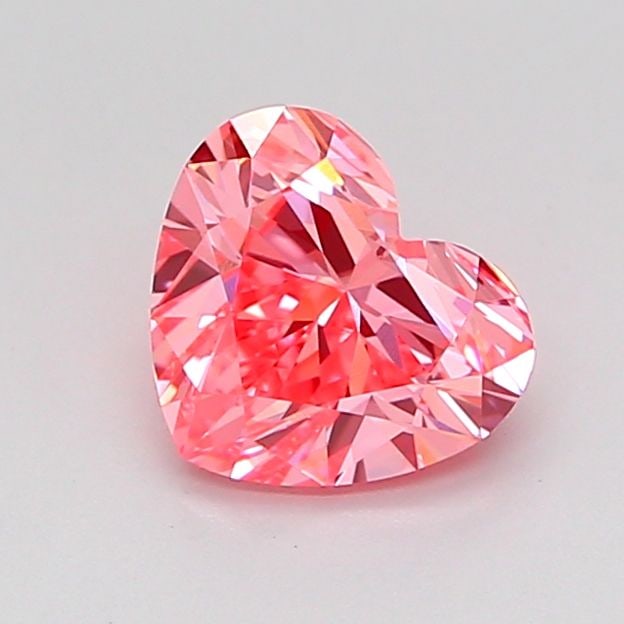 Loose Diamond - HEART 1.0ct Fancy Vivid Pink VVS2: Loose Diamond - HEART 1.0ct Fancy Vivid Pink VVS2 Source: This is a real non-mined Diamond that has been grown in a lab Shape: HEART Carats: 1.0 Color: Fancy Vivid Pink Certification: IGI Video: