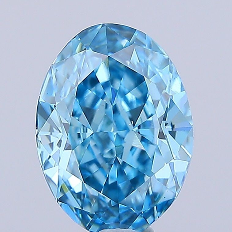 Loose Diamond - OVAL 1.5ct Fancy Vivid Blue VS1: Loose Diamond - OVAL 1.5ct Fancy Vivid Blue VS1 Source: This is a real non-mined Diamond that has been grown in a lab Shape: OVAL Carats: 1.5 Color: Fancy Vivid Blue Certification: IGI Video: