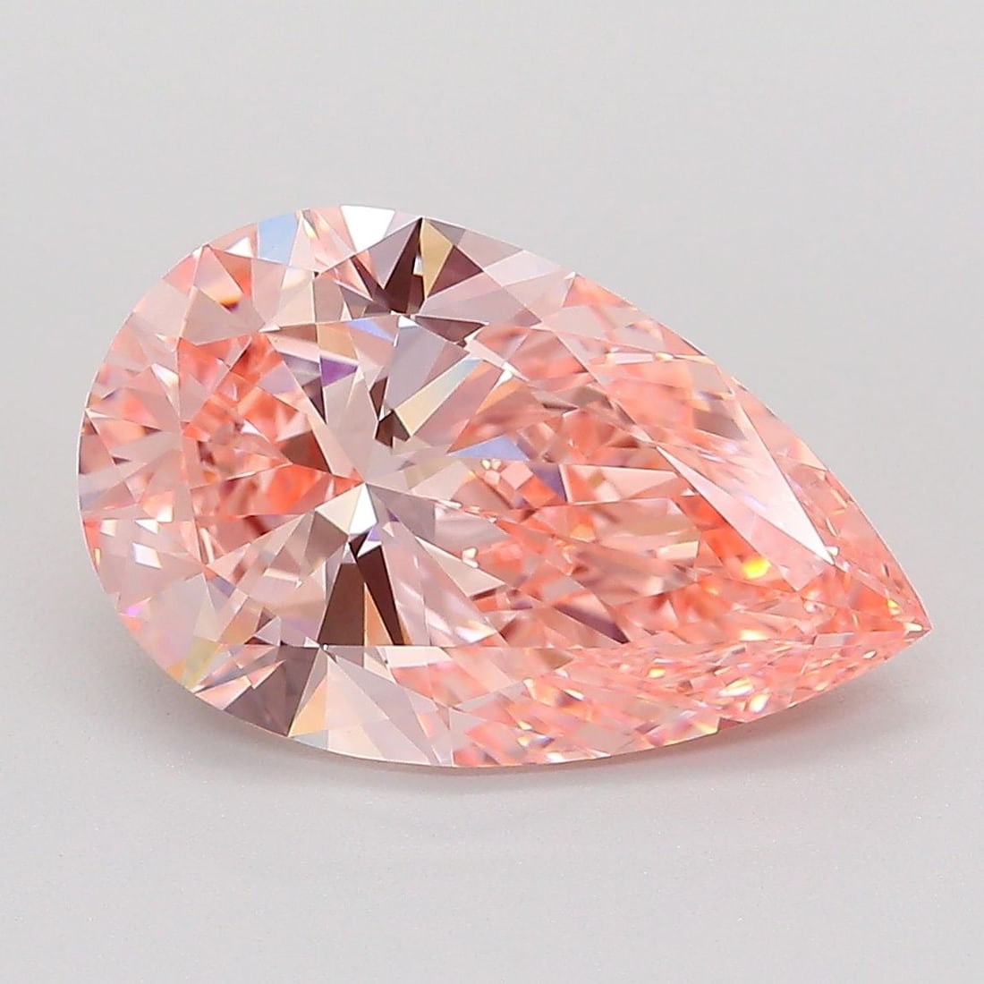 Loose Diamond - PEAR 4.0ct Fancy Vivid Pink VVS2: Loose Diamond - PEAR 4.0ct Fancy Vivid Pink VVS2 Source: This is a real non-mined Diamond that has been grown in a lab Shape: PEAR Carats: 4.0 Color: Fancy Vivid Pink Certification: IGI The Diamond De
