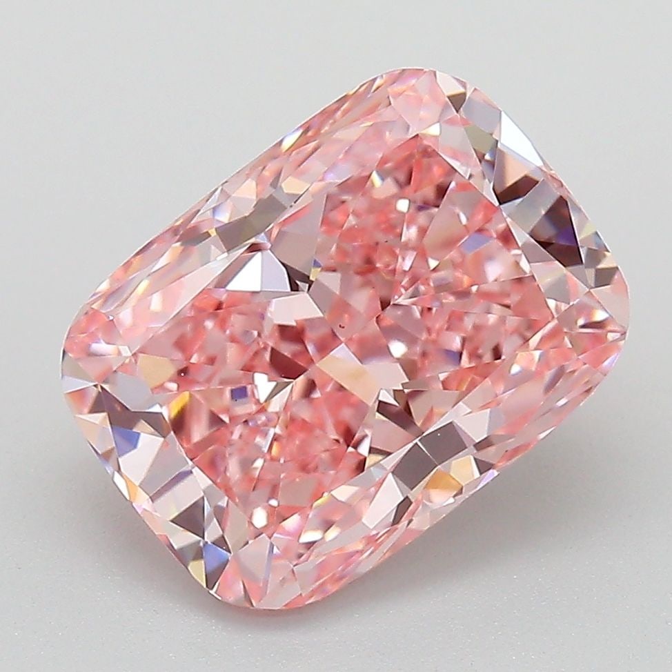 Loose Diamond - CUSHION MODIFIED 4.04ct Fancy Vivid Pink VS1: Loose Diamond - CUSHION MODIFIED 4.04ct Fancy Vivid Pink VS1 Source: This is a real non-mined Diamond that has been grown in a lab Shape: CUSHION MODIFIED Carats: 4.04 Color: Fancy Vivid Pink Certific