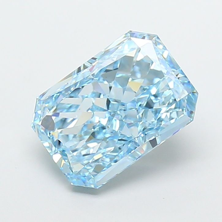 Loose Diamond - RADIANT 5.01ct Fancy Intense Blue VS1: Loose Diamond - RADIANT 5.01ct Fancy Intense Blue VS1 Source: This is a real non-mined Diamond that has been grown in a lab Shape: RADIANT Carats: 5.01 Color: Fancy Intense Blue Certification: IGI Vid