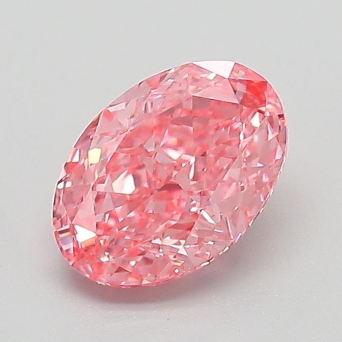 Loose Diamond - OVAL 1.07ct Fancy Vivid Pink VVS2: Loose Diamond - OVAL 1.07ct Fancy Vivid Pink VVS2 Source: This is a real non-mined Diamond that has been grown in a lab Shape: OVAL Carats: 1.07 Color: Fancy Vivid Pink Certification: IGI Video: