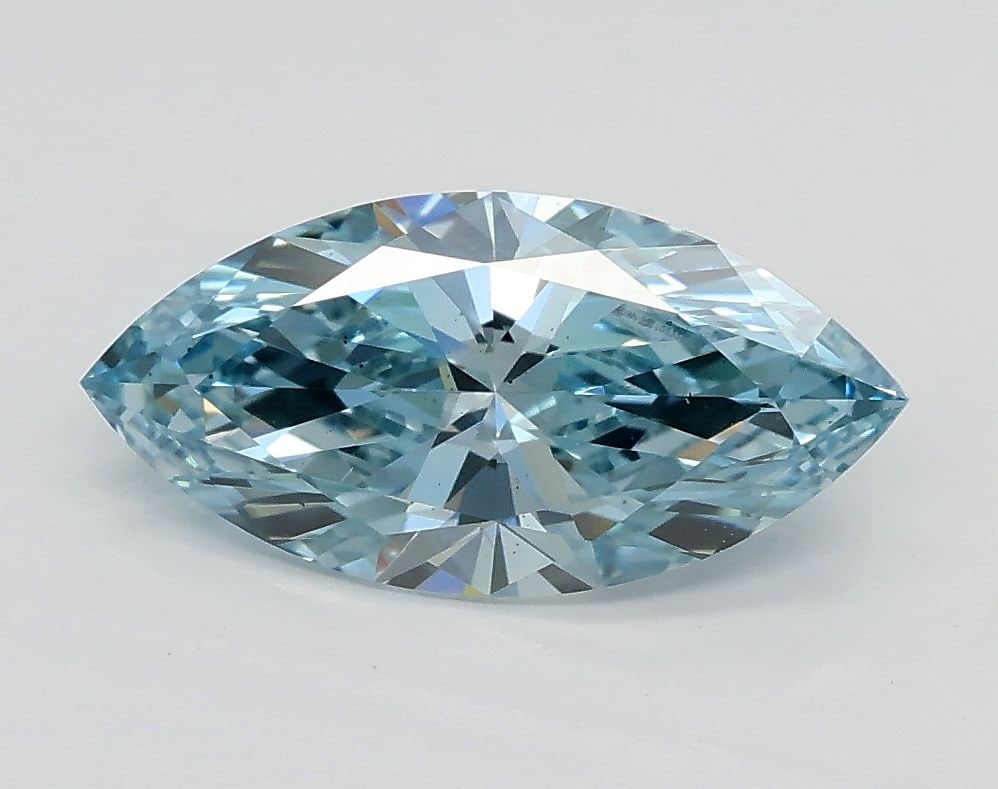Loose Diamond - MARQUISE 1.2ct Fancy Intense Blue VS2: Loose Diamond - MARQUISE 1.2ct Fancy Intense Blue VS2 Source: This is a real non-mined Diamond that has been grown in a lab Shape: MARQUISE Carats: 1.2 Color: Fancy Intense Blue Certification: IGI Vid