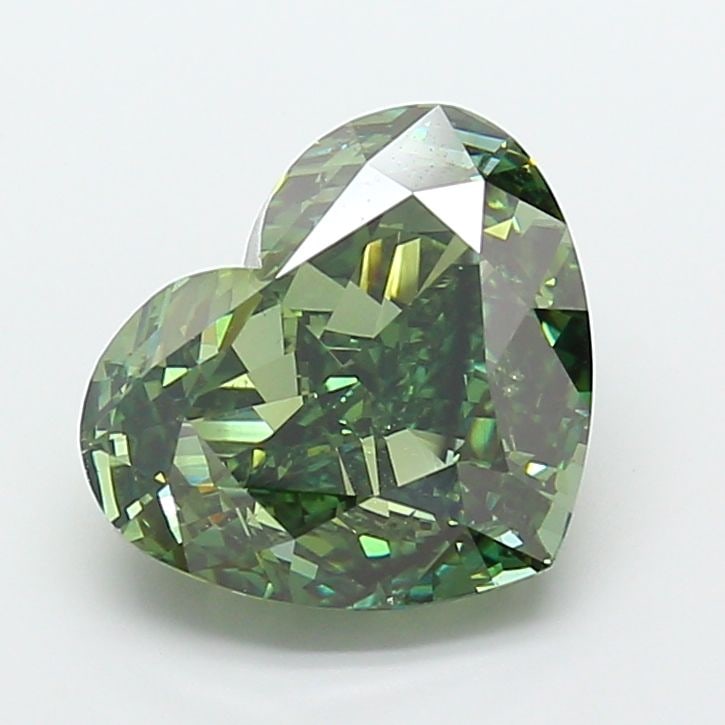 Loose Diamond - HEART 9.03ct Fancy Vivid Green VS2: Loose Diamond - HEART 9.03ct Fancy Vivid Green VS2 Source: This is a real non-mined Diamond that has been grown in a lab Shape: HEART Carats: 9.03 Color: Fancy Vivid Green Certification: IGI Video: