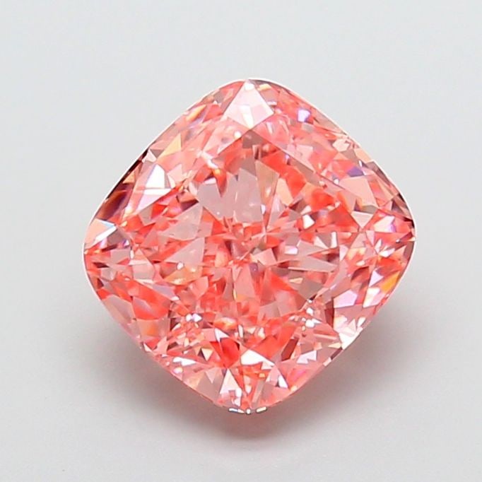 Loose Diamond - CUSHION MODIFIED 4.55ct Fancy Vivid Pink VS1: Loose Diamond - CUSHION MODIFIED 4.55ct Fancy Vivid Pink VS1 Source: This is a real non-mined Diamond that has been grown in a lab Shape: CUSHION MODIFIED Carats: 4.55 Color: Fancy Vivid Pink Certific
