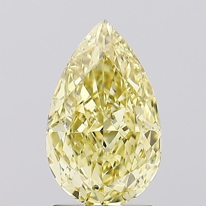 Loose Diamond - PEAR 1.84ct Fancy Intense Yellow VVS2: Loose Diamond - PEAR 1.84ct Fancy Intense Yellow VVS2 Source: This is a real non-mined Diamond that has been grown in a lab Shape: PEAR Carats: 1.84 Color: Fancy Intense Yellow Certification: IGI Vide