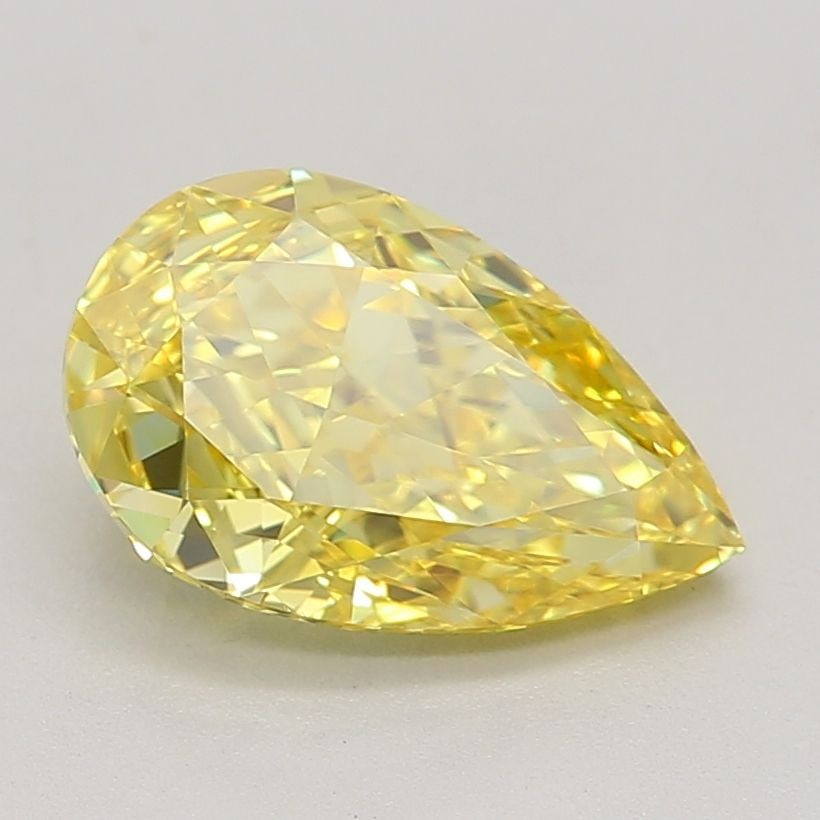 Loose Diamond - PEAR 1.52ct Fancy Vivid Yellow IF: Loose Diamond - PEAR 1.52ct Fancy Vivid Yellow IF Source: This is a real non-mined Diamond that has been grown in a lab Shape: PEAR Carats: 1.52 Color: Fancy Vivid Yellow Certification: IGI Video: