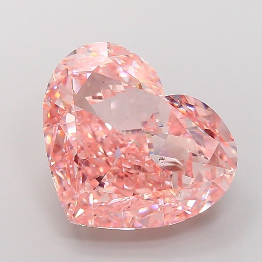 Loose Diamond - HEART 15.04ct Fancy Intense Pink VS2: Loose Diamond - HEART 15.04ct Fancy Intense Pink VS2 Source: This is a real non-mined Diamond that has been grown in a lab Shape: HEART Carats: 15.04 Color: Fancy Intense Pink Certification: IGI Video