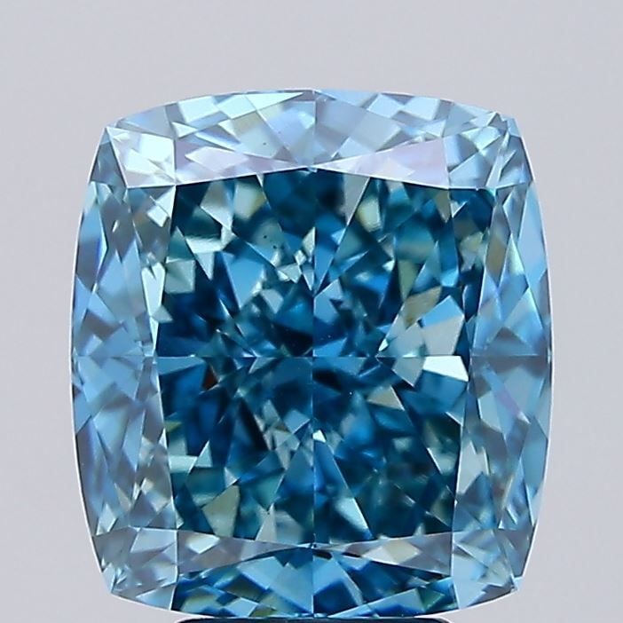 Loose Diamond - CUSHION BRILLIANT 6.65ct Fancy Vivid Blue VS1: Loose Diamond - CUSHION BRILLIANT 6.65ct Fancy Vivid Blue VS1 Source: This is a real non-mined Diamond that has been grown in a lab Shape: CUSHION BRILLIANT Carats: 6.65 Color: Fancy Vivid Blue Certif