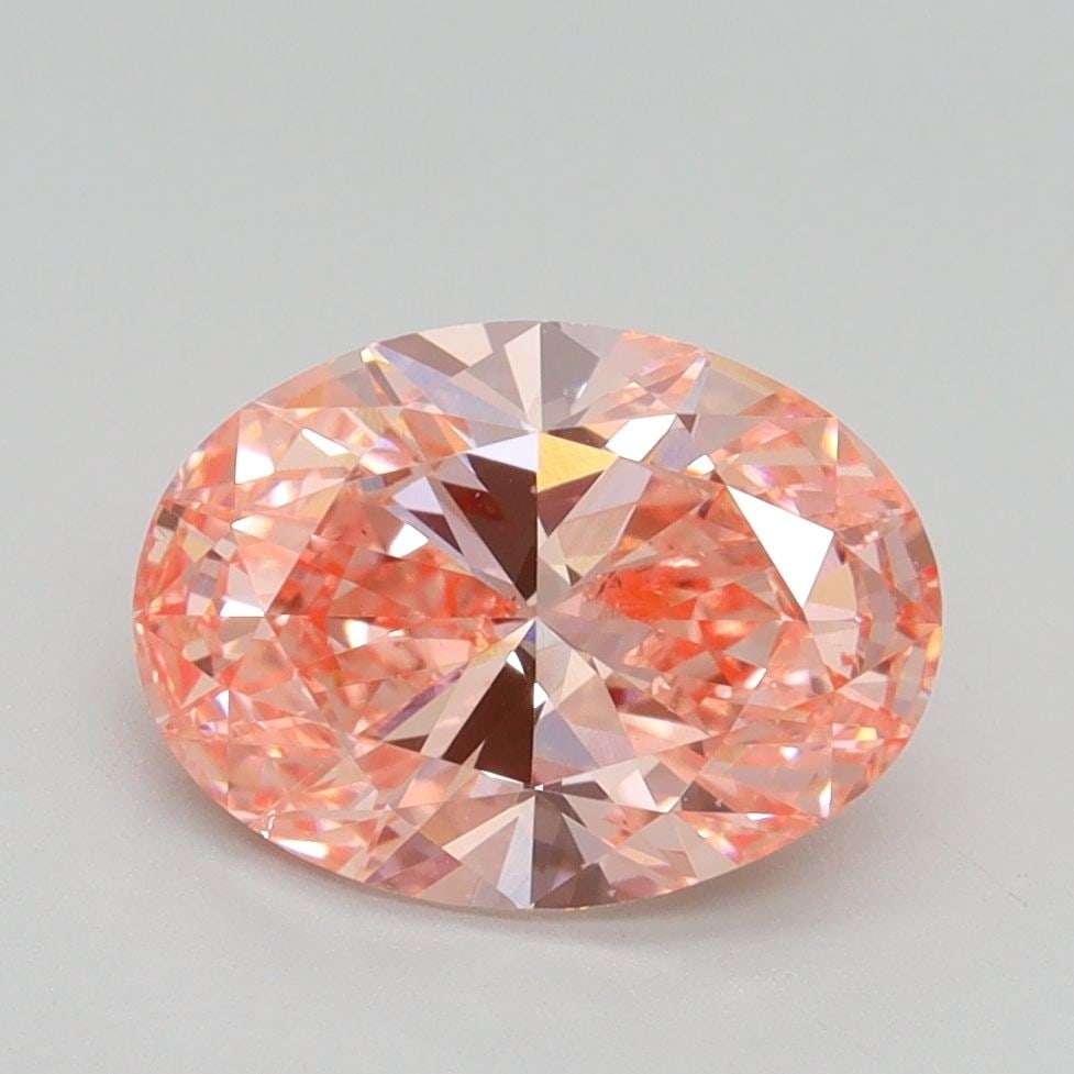 Loose Diamond - OVAL 2.0ct Fancy Vivid Pink SI1: Loose Diamond - OVAL 2.0ct Fancy Vivid Pink SI1 Source: This is a real non-mined Diamond that has been grown in a lab Shape: OVAL Carats: 2.0 Color: Fancy Vivid Pink Certification: IGI Video: