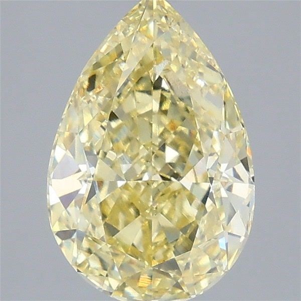 Loose Diamond - PEAR 2.59ct Fancy Intense Yellow VVS2: Loose Diamond - PEAR 2.59ct Fancy Intense Yellow VVS2 Source: This is a real non-mined Diamond that has been grown in a lab Shape: PEAR Carats: 2.59 Color: Fancy Intense Yellow Certification: IGI Vide