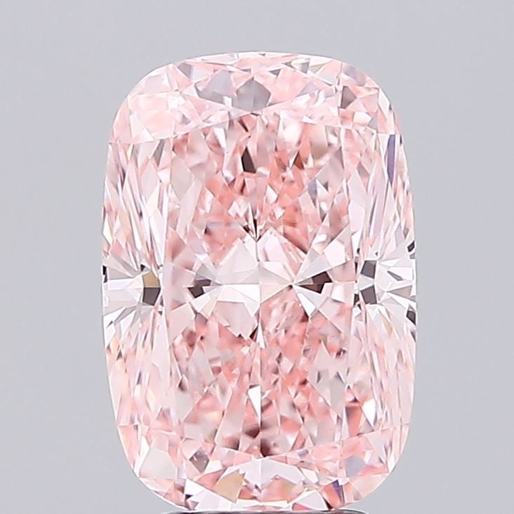 Loose Diamond - CUSHION MODIFIED 4.05ct Fancy Vivid Pink VVS2: Loose Diamond - CUSHION MODIFIED 4.05ct Fancy Vivid Pink VVS2 Source: This is a real non-mined Diamond that has been grown in a lab Shape: CUSHION MODIFIED Carats: 4.05 Color: Fancy Vivid Pink Certifi