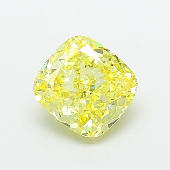 Loose Diamond - CUSHION MODIFIED 3.03ct Fancy Intense Yellow VS1: Loose Diamond - CUSHION MODIFIED 3.03ct Fancy Intense Yellow VS1 Source: This is a real non-mined Diamond that has been grown in a lab Shape: CUSHION MODIFIED Carats: 3.03 Color: Fancy Intense Yellow 