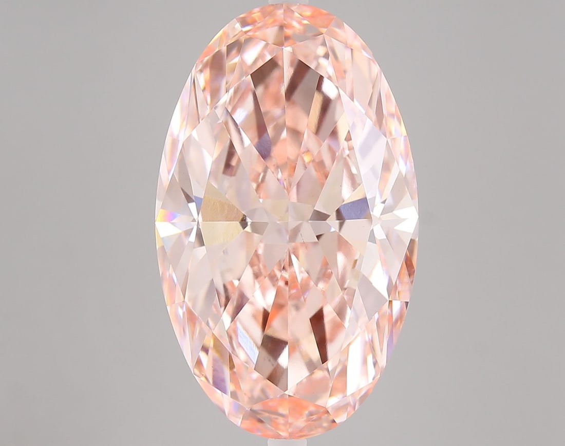 Loose Diamond - OVAL 11.05ct Fancy Vivid Pink VS1: Loose Diamond - OVAL 11.05ct Fancy Vivid Pink VS1 Source: This is a real non-mined Diamond that has been grown in a lab Shape: OVAL Carats: 11.05 Color: Fancy Vivid Pink Certification: IGI Video: