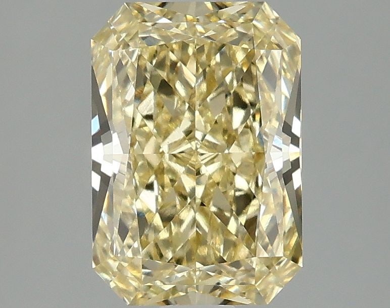 Loose Diamond - RADIANT 2.1ct Fancy Intense Yellow VS1: Loose Diamond - RADIANT 2.1ct Fancy Intense Yellow VS1 Source: This is a real non-mined Diamond that has been grown in a lab Shape: RADIANT Carats: 2.1 Color: Fancy Intense Yellow Certification: IGI V