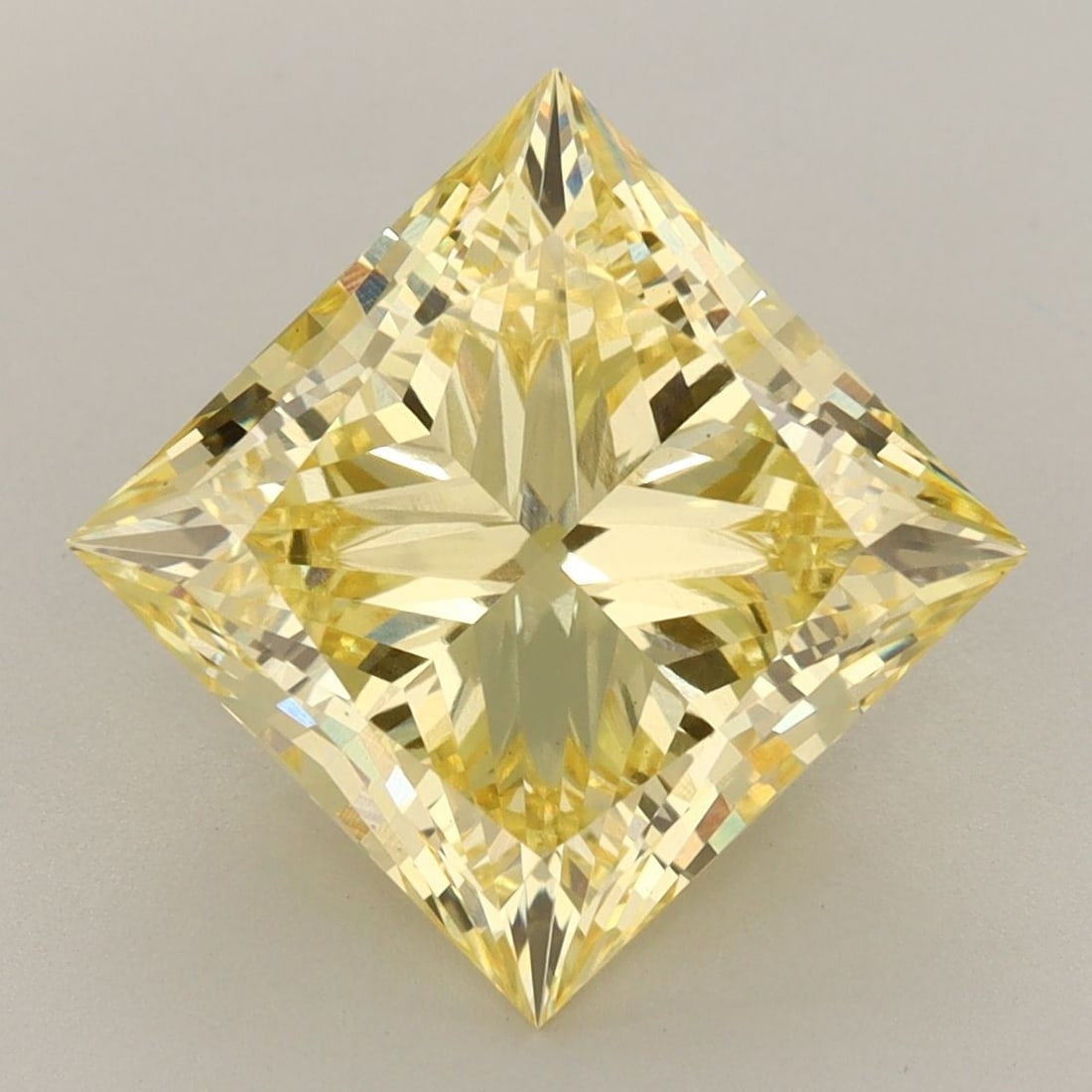 Loose Diamond - PRINCESS 6.01ct Fancy Intense Yellow VS1: Loose Diamond - PRINCESS 6.01ct Fancy Intense Yellow VS1 Source: This is a real non-mined Diamond that has been grown in a lab Shape: PRINCESS Carats: 6.01 Color: Fancy Intense Yellow Certification: I
