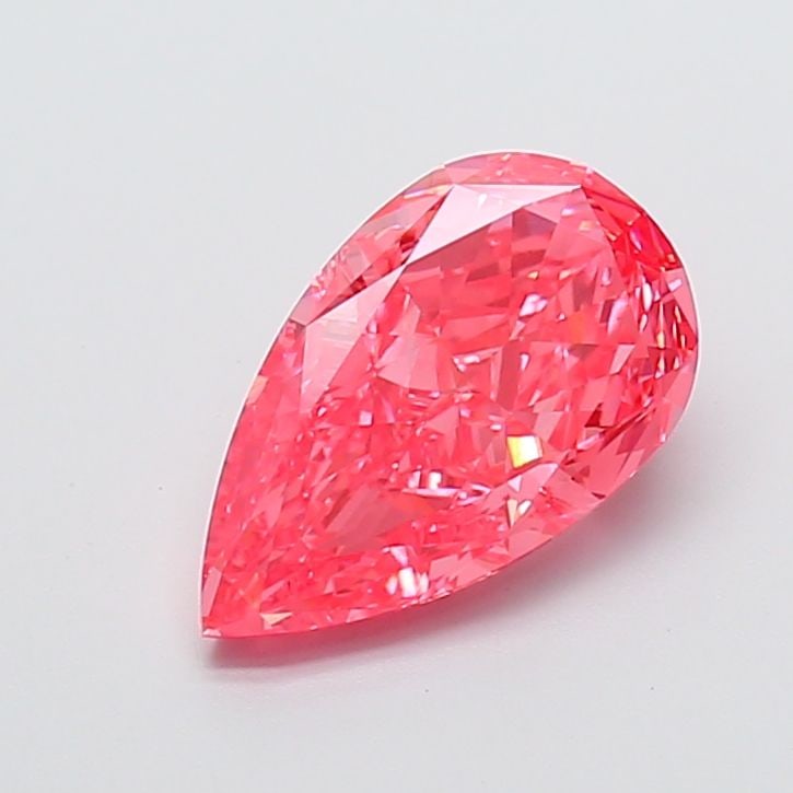 Loose Diamond - PEAR 3.09ct Fancy Vivid Pink VS1: Loose Diamond - PEAR 3.09ct Fancy Vivid Pink VS1 Source: This is a real non-mined Diamond that has been grown in a lab Shape: PEAR Carats: 3.09 Color: Fancy Vivid Pink Certification: IGI Video:
