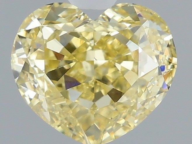 Loose Diamond - HEART 1.59ct Fancy Intense Yellow VVS2: Loose Diamond - HEART 1.59ct Fancy Intense Yellow VVS2 Source: This is a real non-mined Diamond that has been grown in a lab Shape: HEART Carats: 1.59 Color: Fancy Intense Yellow Certification: IGI Vi