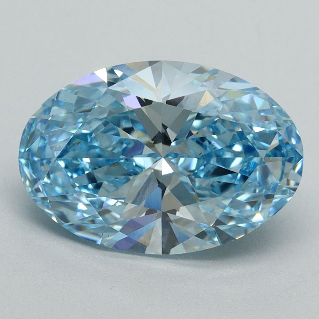 Loose Diamond - OVAL 3.5ct Fancy Vivid Blue VS2: Loose Diamond - OVAL 3.5ct Fancy Vivid Blue VS2 Source: This is a real non-mined Diamond that has been grown in a lab Shape: OVAL Carats: 3.5 Color: Fancy Vivid Blue Certification: IGI Video:
