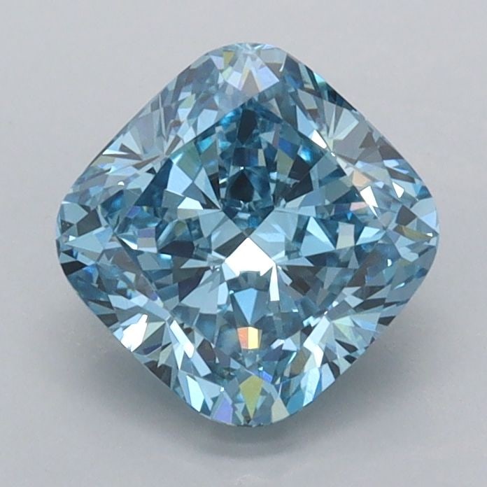 Loose Diamond - CUSHION MODIFIED 1.5ct Fancy Vivid Blue VVS1: Loose Diamond - CUSHION MODIFIED 1.5ct Fancy Vivid Blue VVS1 Source: This is a real non-mined Diamond that has been grown in a lab Shape: CUSHION MODIFIED Carats: 1.5 Color: Fancy Vivid Blue Certifica