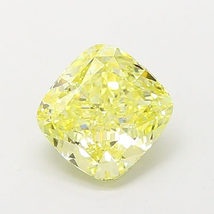 Loose Diamond - CUSHION MODIFIED 1.88ct Fancy Intense Yellow VS1: Loose Diamond - CUSHION MODIFIED 1.88ct Fancy Intense Yellow VS1 Source: This is a real non-mined Diamond that has been grown in a lab Shape: CUSHION MODIFIED Carats: 1.88 Color: Fancy Intense Yellow 