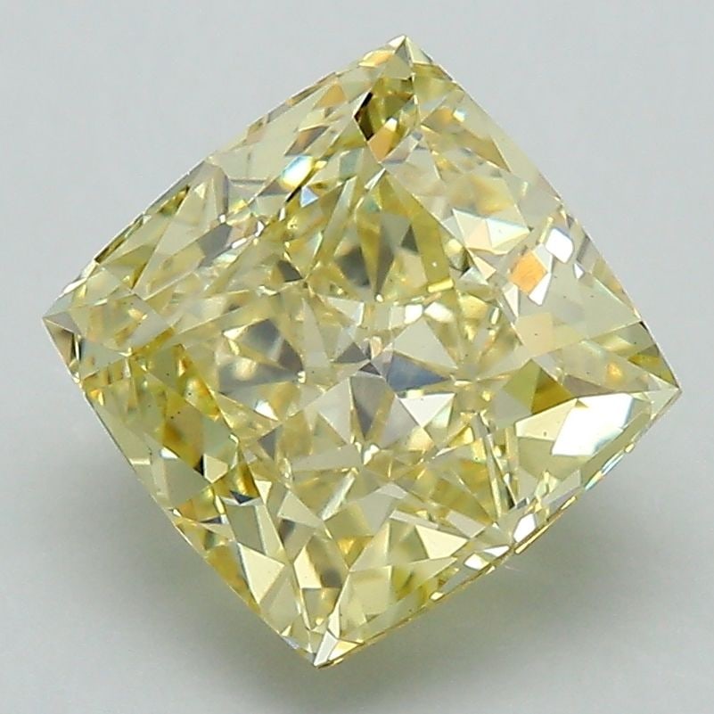Loose Diamond - CUSHION BRILLIANT 3.29ct Fancy Intense Yellow VS1: Loose Diamond - CUSHION BRILLIANT 3.29ct Fancy Intense Yellow VS1 Source: This is a real non-mined Diamond that has been grown in a lab Shape: CUSHION BRILLIANT Carats: 3.29 Color: Fancy Intense Yello