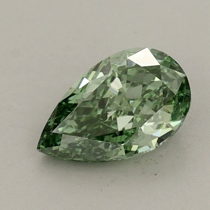 Loose Diamond - PEAR 0.78ct Fancy Vivid Green VVS2: Loose Diamond - PEAR 0.78ct Fancy Vivid Green VVS2 Source: This is a real non-mined Diamond that has been grown in a lab Shape: PEAR Carats: 0.78 Color: Fancy Vivid Green Certification: IGI Video: