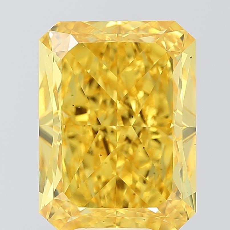 Loose Diamond - RADIANT 4.01ct Fancy Vivid Yellow VS2: Loose Diamond - RADIANT 4.01ct Fancy Vivid Yellow VS2 Source: This is a real non-mined Diamond that has been grown in a lab Shape: RADIANT Carats: 4.01 Color: Fancy Vivid Yellow Certification: IGI The