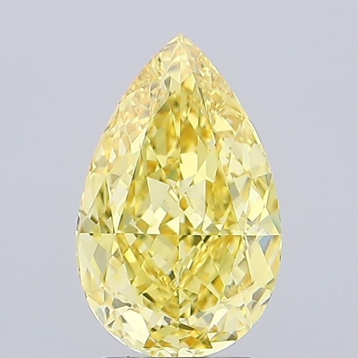 Loose Diamond - PEAR 3.07ct Fancy Vivid Yellow VVS2: Loose Diamond - PEAR 3.07ct Fancy Vivid Yellow VVS2 Source: This is a real non-mined Diamond that has been grown in a lab Shape: PEAR Carats: 3.07 Color: Fancy Vivid Yellow Certification: IGI Video: