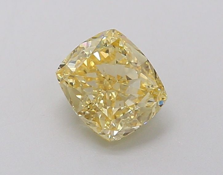 Loose Diamond - CUSHION MODIFIED 1.03ct Fancy Intense Yellow VS2: Loose Diamond - CUSHION MODIFIED 1.03ct Fancy Intense Yellow VS2 Source: This is a real non-mined Diamond that has been grown in a lab Shape: CUSHION MODIFIED Carats: 1.03 Color: Fancy Intense Yellow 