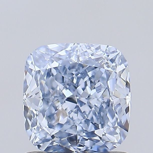 Loose Diamond - CUSHION MODIFIED 1.05ct Fancy Blue VVS2: Loose Diamond - CUSHION MODIFIED 1.05ct Fancy Blue VVS2 Source: This is a real non-mined Diamond that has been grown in a lab Shape: CUSHION MODIFIED Carats: 1.05 Color: Fancy Blue Certification: IGI 