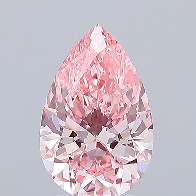 Loose Diamond - PEAR 3.05ct Fancy Vivid Pink VS1: Loose Diamond - PEAR 3.05ct Fancy Vivid Pink VS1 Source: This is a real non-mined Diamond that has been grown in a lab Shape: PEAR Carats: 3.05 Color: Fancy Vivid Pink Certification: IGI Video: