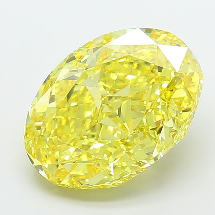 Loose Diamond - OVAL 8.04ct Fancy Vivid Yellow VS1: Loose Diamond - OVAL 8.04ct Fancy Vivid Yellow VS1 Source: This is a real non-mined Diamond that has been grown in a lab Shape: OVAL Carats: 8.04 Color: Fancy Vivid Yellow Certification: IGI Video: