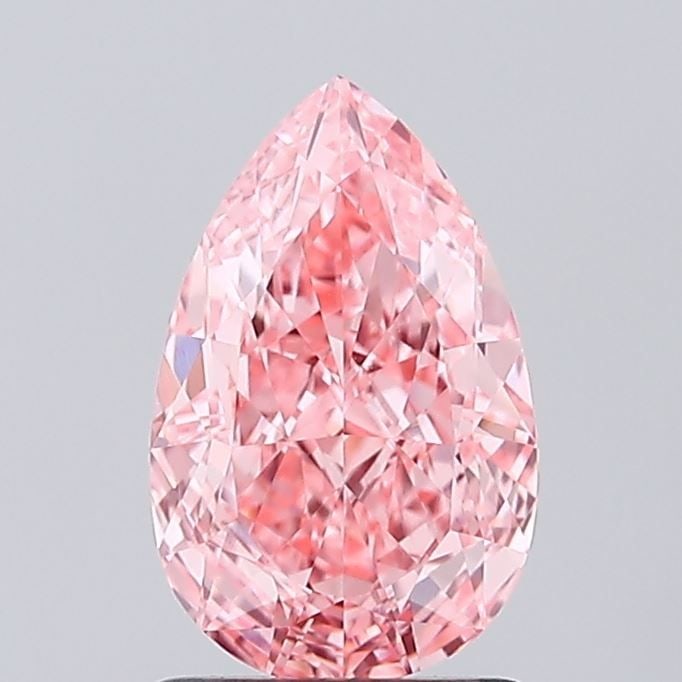 Loose Diamond - PEAR 1.52ct Fancy Vivid Pink VVS2: Loose Diamond - PEAR 1.52ct Fancy Vivid Pink VVS2 Source: This is a real non-mined Diamond that has been grown in a lab Shape: PEAR Carats: 1.52 Color: Fancy Vivid Pink Certification: IGI Video: