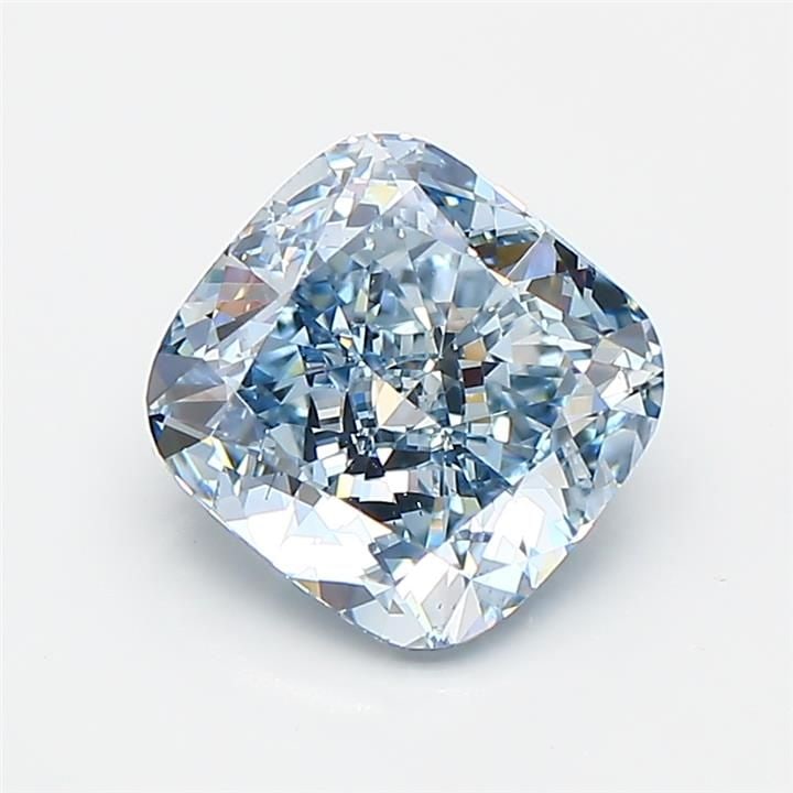 Loose Diamond - CUSHION MODIFIED 1.84ct Fancy Blue VS2: Loose Diamond - CUSHION MODIFIED 1.84ct Fancy Blue VS2 Source: This is a real non-mined Diamond that has been grown in a lab Shape: CUSHION MODIFIED Carats: 1.84 Color: Fancy Blue Certification: IGI V