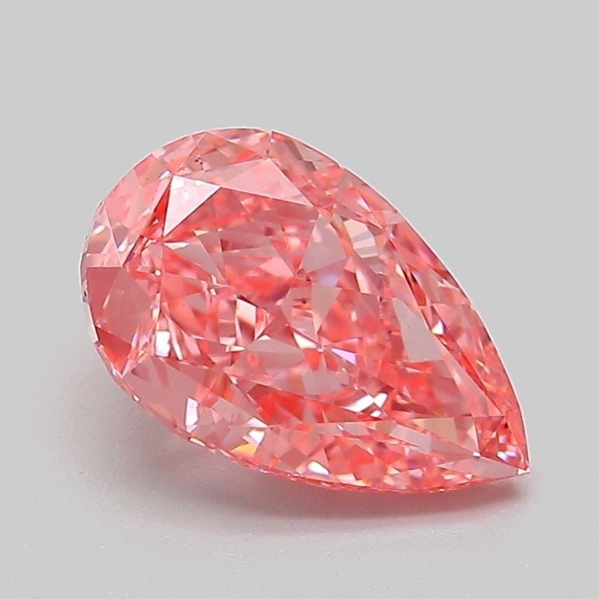 Loose Diamond - PEAR 2.05ct Fancy Vivid Pink VS1: Loose Diamond - PEAR 2.05ct Fancy Vivid Pink VS1 Source: This is a real non-mined Diamond that has been grown in a lab Shape: PEAR Carats: 2.05 Color: Fancy Vivid Pink Certification: IGI Video: