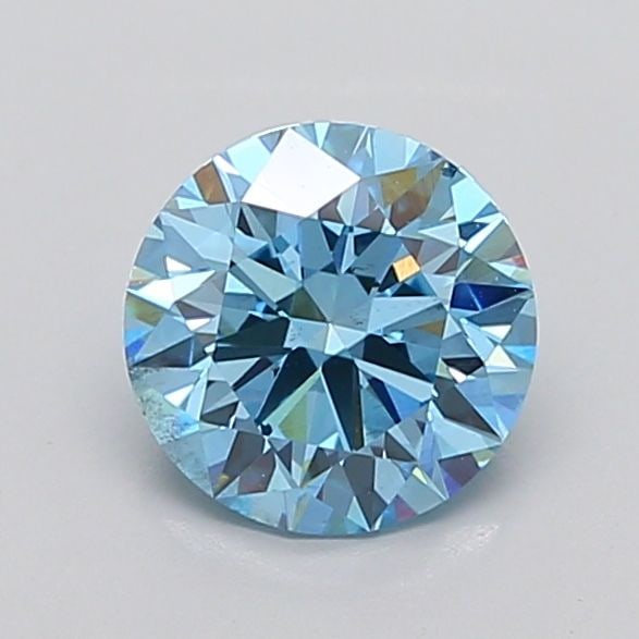 Ideal Loose Diamond - ROUND 2.02ct Fancy Vivid Blue VS2: Ideal Loose Diamond - ROUND 2.02ct Fancy Vivid Blue VS2 Source: This is a real non-mined Diamond that has been grown in a lab Shape: ROUND Carats: 2.02 Color: Fancy Vivid Blue Certification: IGI Video