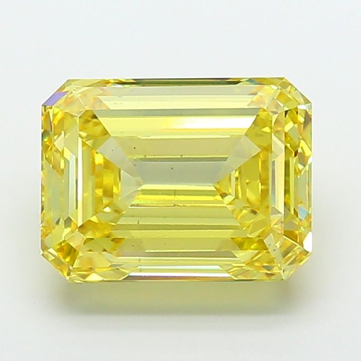 Loose Diamond - EMERALD 15.03ct Fancy Intense Yellow VS1: Loose Diamond - EMERALD 15.03ct Fancy Intense Yellow VS1 Source: This is a real non-mined Diamond that has been grown in a lab Shape: EMERALD Carats: 15.03 Color: Fancy Intense Yellow Certification: I