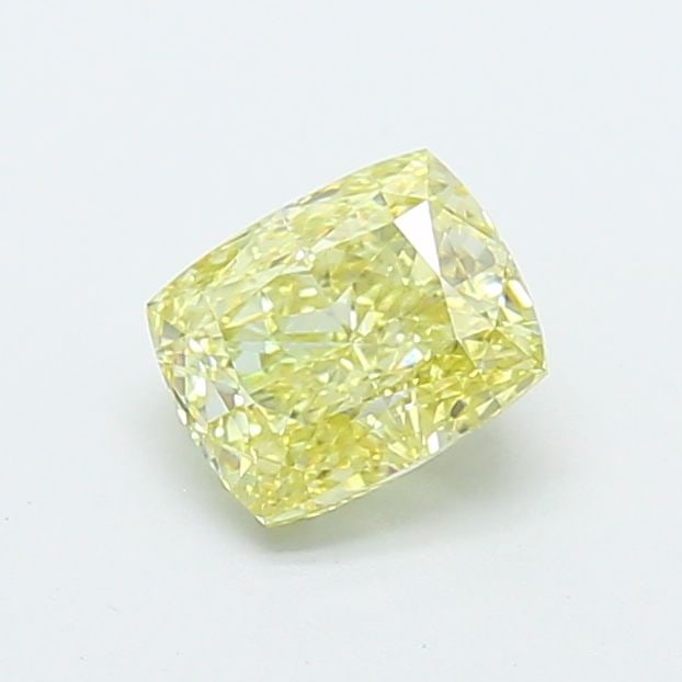 Loose Diamond - CUSHION MODIFIED 1.0ct Fancy Yellow VS1: Loose Diamond - CUSHION MODIFIED 1.0ct Fancy Yellow VS1 Source: This is a real non-mined Diamond that has been grown in a lab Shape: CUSHION MODIFIED Carats: 1.0 Color: Fancy Yellow Certification: IGI