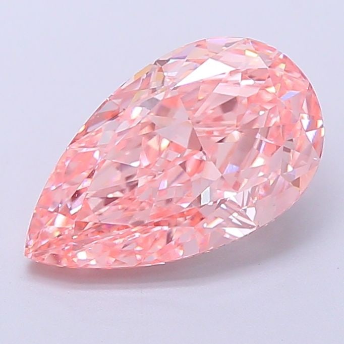 Loose Diamond - PEAR 2.78ct Fancy Vivid Pink VVS2: Loose Diamond - PEAR 2.78ct Fancy Vivid Pink VVS2 Source: This is a real non-mined Diamond that has been grown in a lab Shape: PEAR Carats: 2.78 Color: Fancy Vivid Pink Certification: IGI Video: