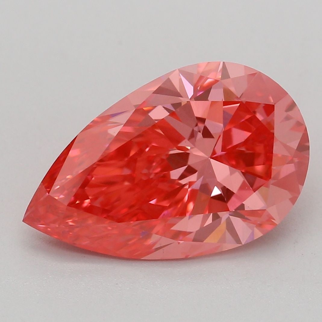Loose Diamond - PEAR 2.09ct Fancy Vivid Pink VS2: Loose Diamond - PEAR 2.09ct Fancy Vivid Pink VS2 Source: This is a real non-mined Diamond that has been grown in a lab Shape: PEAR Carats: 2.09 Color: Fancy Vivid Pink Certification: IGI Video: