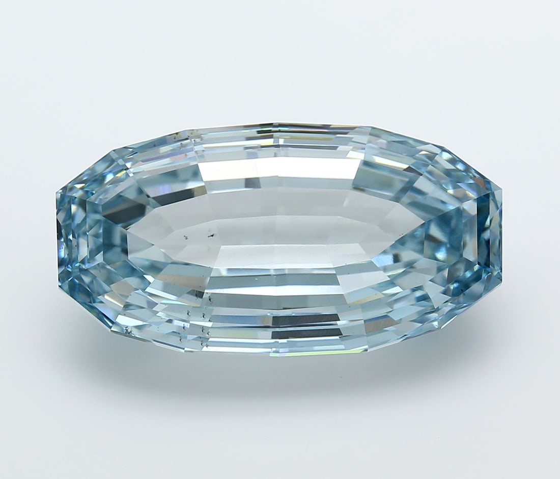 Loose Diamond - OTHER 20.53ct Fancy Vivid Blue VS2: Loose Diamond - OTHER 20.53ct Fancy Vivid Blue VS2 Source: This is a real non-mined Diamond that has been grown in a lab Shape: OTHER Carats: 20.53 Color: Fancy Vivid Blue Certification: IGI Video: