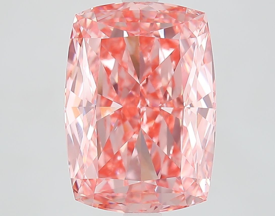 Loose Diamond - CUSHION MODIFIED 6.07ct Fancy Vivid Pink VVS2: Loose Diamond - CUSHION MODIFIED 6.07ct Fancy Vivid Pink VVS2 Source: This is a real non-mined Diamond that has been grown in a lab Shape: CUSHION MODIFIED Carats: 6.07 Color: Fancy Vivid Pink Certifi